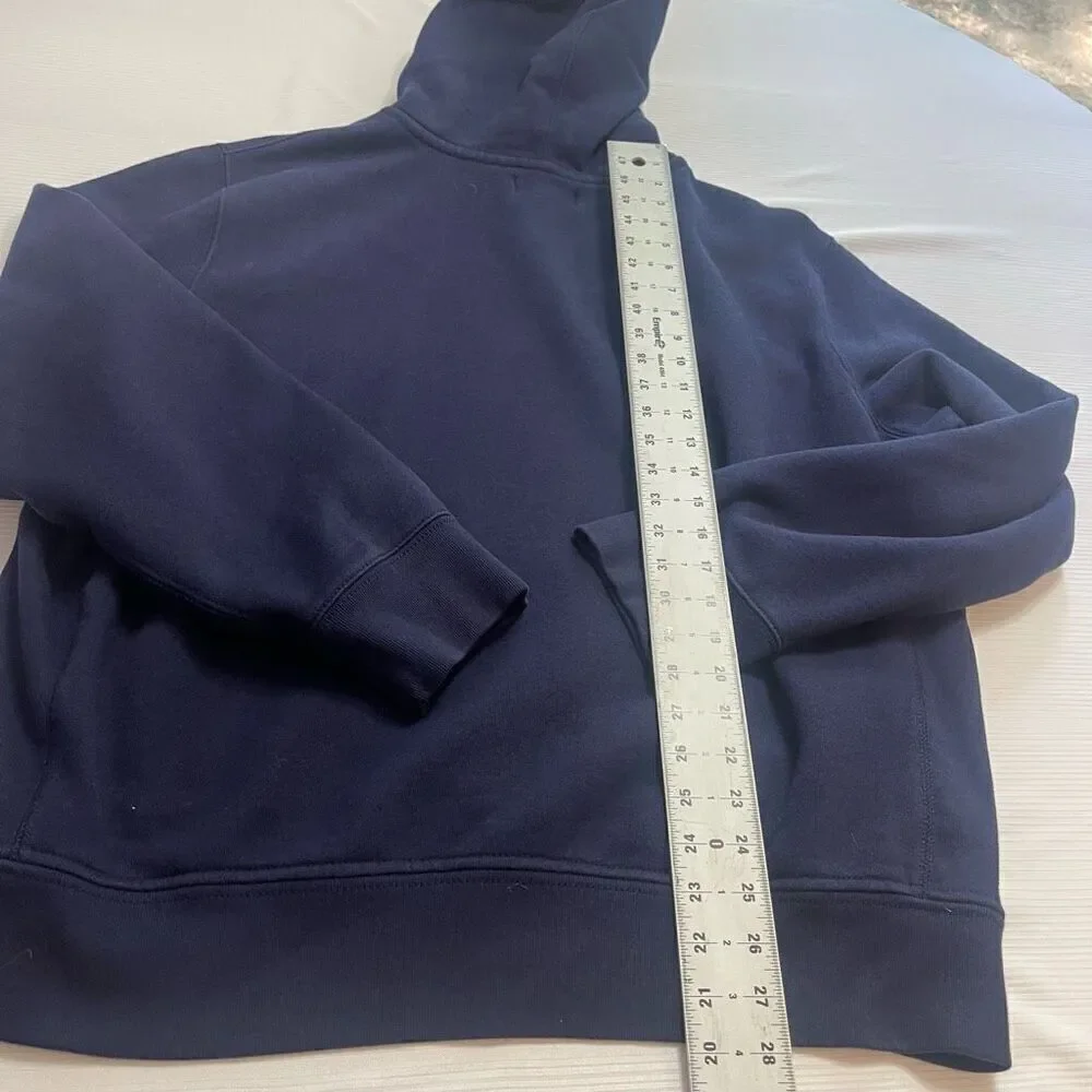 Polo Ralph Lauren Navy Blue Vintage Y2K Zip Up Jacket Hoodie Size XXL